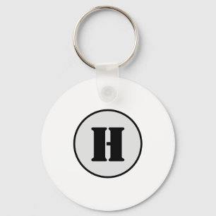 EINFACHE MINIMAL MODERNE MONOGRAM ELEGANT STIL CHI SCHLÜSSELANHÄNGER