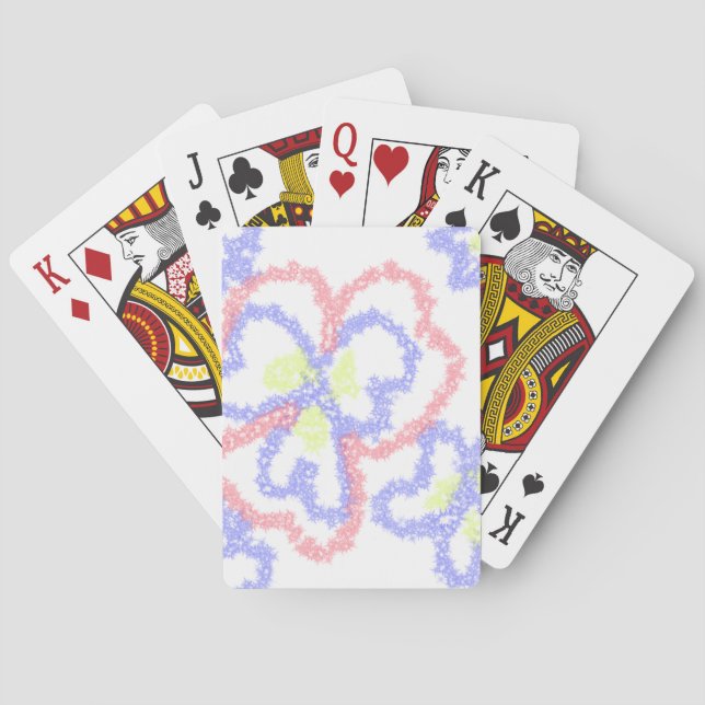 EINFACHE MINIMAL MODERNE MONOGRAM ELEGANT STIL CHI SPIELKARTEN (Rückseite)