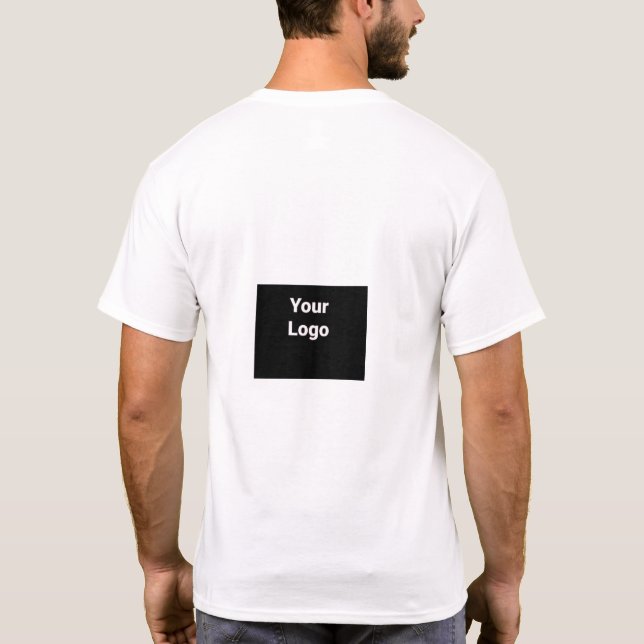 EINFACHE MINIMAL MODERNE MONOGRAM ELEGANT STIL CHI T-Shirt (Rückseite)