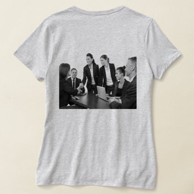 EINFACHE MINIMAL MODERNE MONOGRAM ELEGANT STIL CHI T-Shirt (AblageHinten)