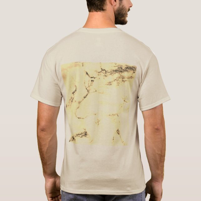 EINFACHE MINIMAL MODERNE MONOGRAM ELEGANT STIL CHI T-Shirt (Rückseite)