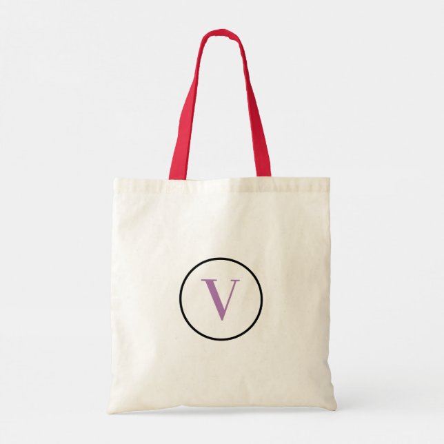 EINFACHE MINIMAL MODERNE MONOGRAM ELEGANT STIL CHI TRAGETASCHE (Rückseite)