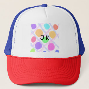 EINFACHE MINIMAL MODERNE MONOGRAM ELEGANT STIL CHI TRUCKERKAPPE