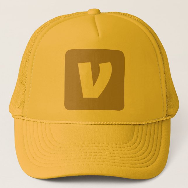 EINFACHE MINIMAL MODERNE MONOGRAM ELEGANT STIL CHI TRUCKERKAPPE (Vorderseite)
