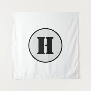 EINFACHE MINIMAL MODERNE MONOGRAM ELEGANT STIL CHI WANDTEPPICH