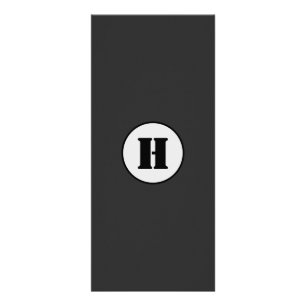 EINFACHE MINIMAL MODERNE MONOGRAM ELEGANT STIL CHI WERBEKARTE