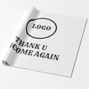 EINFACHE MINIMAL MODERNE MONOGRAM ELEGANTE STILTAS GESCHENKPAPIER