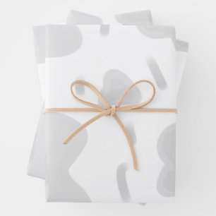 EINFACHE MINIMAL MODERNE MONOGRAM ELEGANTE STILTAS GESCHENKPAPIER SET