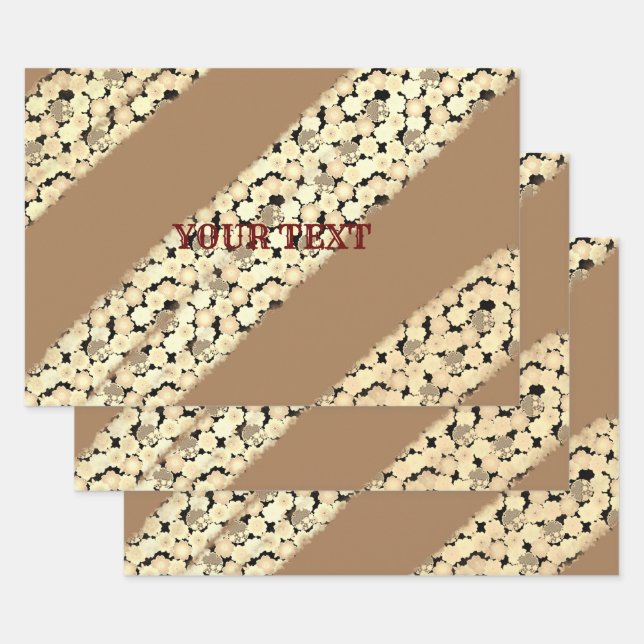 EINFACHE MINIMAL MODERNE MONOGRAM ELEGANTE STILTAS GESCHENKPAPIER SET (Set)