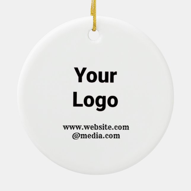 EINFACHE MINIMAL MODERNE MONOGRAM ELEGANTE STILTAS KERAMIK ORNAMENT (Hinten)