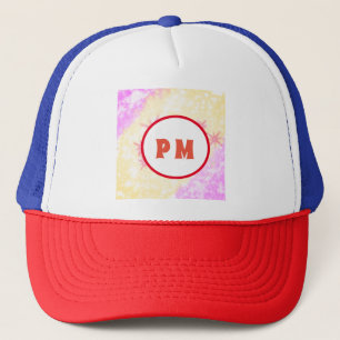 EINFACHE MINIMAL MODERNE MONOGRAM ELEGANTE STILTAS TRUCKERKAPPE