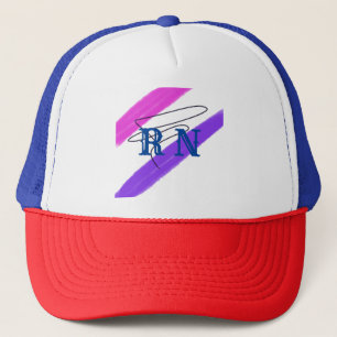 EINFACHE MINIMAL MODERNE MONOGRAM ELEGANTE STILTAS TRUCKERKAPPE