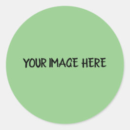 EINFACHE MINIMAL Orange TEXT STYLE CLASSIC ROUND Runder Aufkleber