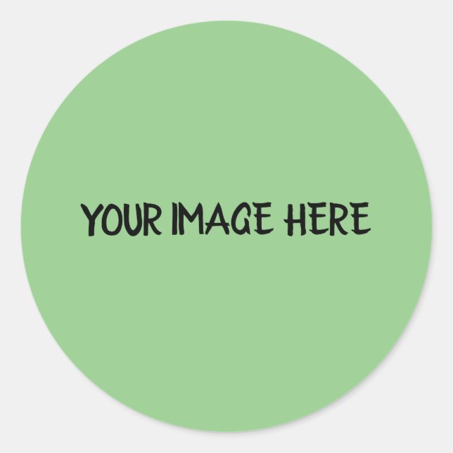 EINFACHE MINIMAL Orange TEXT STYLE CLASSIC ROUND Runder Aufkleber (Vorderseite)