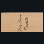 EINFACHE MINIMAL.SÜSSE HINZUFÜGEN NAME BABY Baby D Holz USB Stick<br><div class="desc">Entwurf</div>