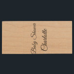EINFACHE MINIMAL.SÜSSE HINZUFÜGEN NAME BABY Baby D Holz USB Stick<br><div class="desc">Entwurf</div>