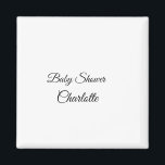 EINFACHE MINIMAL.SÜSSE HINZUFÜGEN NAME BABY Baby D Magnet<br><div class="desc">Entwurf</div>