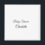 EINFACHE MINIMAL.SÜSSE HINZUFÜGEN NAME BABY Baby D Magnet<br><div class="desc">Entwurf</div>