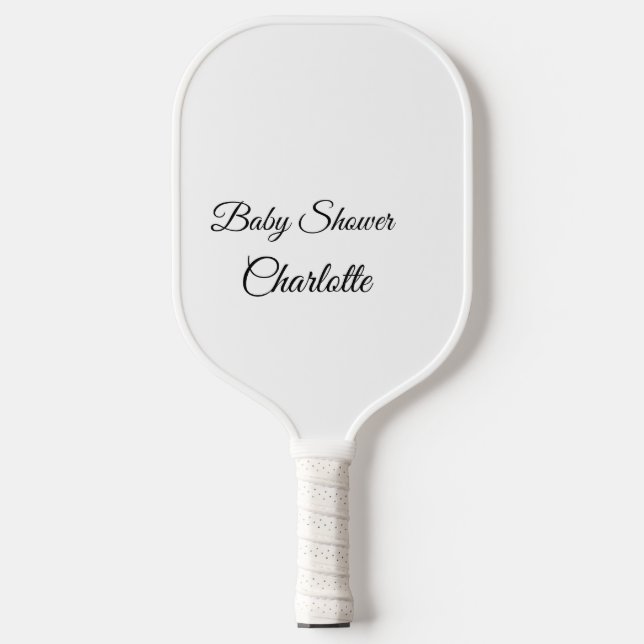EINFACHE MINIMAL.SÜSSE HINZUFÜGEN NAME BABY Baby D Pickleball Schläger (Vorderseite)