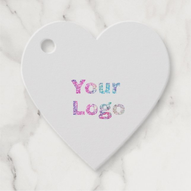 EINFACHE MINIMAL TEXT STYLE BUSINESS LOGO FOIL FAV GESCHENKANHÄNGER (Vorderseite)