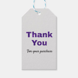 EINFACHE MINIMAL TEXT STYLE GESCHÄFT DANK GIFT GESCHENKANHÄNGER