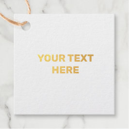 EINFACHE MINIMAL TEXT STYLE GOLF FOIL GIFT TABELLE GESCHENKANHÄNGER