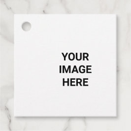 EINFACHE MINIMAL TEXT STYLE SQUARE GIFT TAGS GESCHENKANHÄNGER