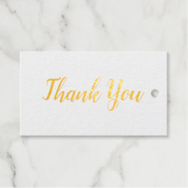 EINFACHE MINIMAL TEXT STYLE Vielen Dank an Gold GI Geschenkanhänger