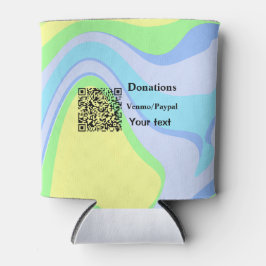 Einfache minimale Barcode Spenden venmo paypal Dosenkühler