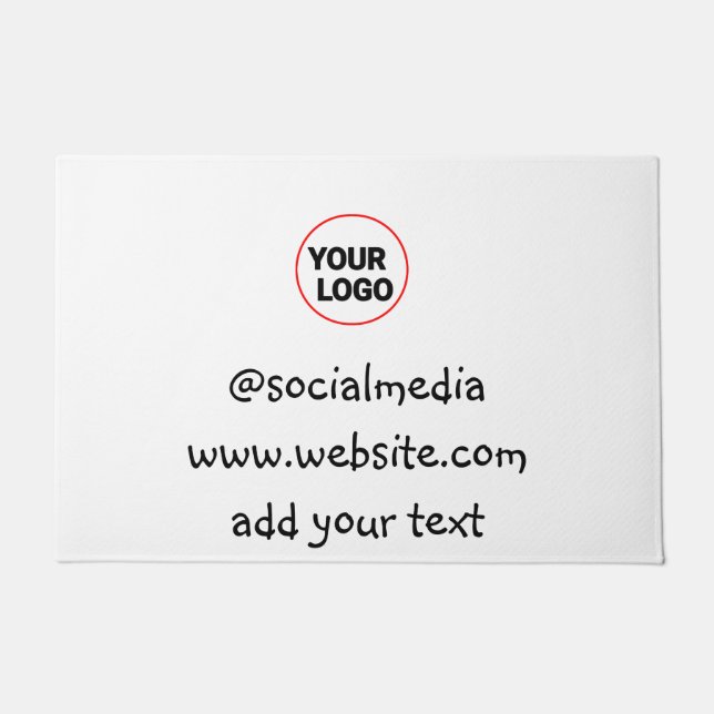 einfache minimale benutzerdefinierte fügen Sie Ihr Fußmatte (Vorderseite)