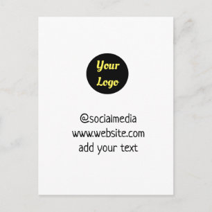 einfache minimale benutzerdefinierte fügen Sie Ihr Postkarte