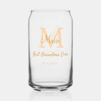 einfache minimale Bestform Orangenmonogramm
