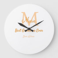 einfache minimale Bestform Orangenmonogramm