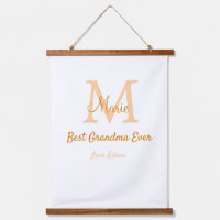 einfache minimale Bestform Orangenmonogramm