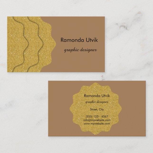 Einfache minimale Clean Business Card Visitenkarte (Vorne/Hinten)
