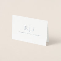 Einfache Minimale Doppelinitials Monogramm