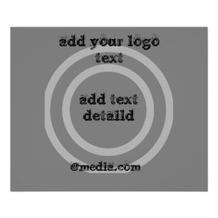 einfache minimale elegante fügen Sie Ihr Logo-Text Fotodruck