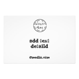 einfache minimale elegante fügen Sie Ihr Logo-Text Fotodruck
