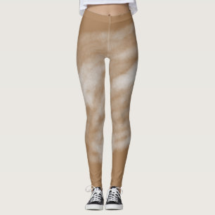 Einfache, minimale farbenfrohe Streifen lila grüne Leggings
