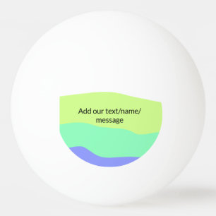 Einfache minimale farbige abstrakte Hinzufügen Ihr Tischtennisball