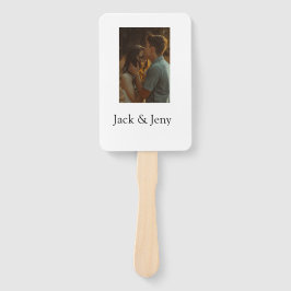 Einfache, minimale Farbkombination Foto-Text Fächer