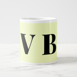 einfache minimale feste Farbe benutzerdefinierte P Jumbo-Tasse