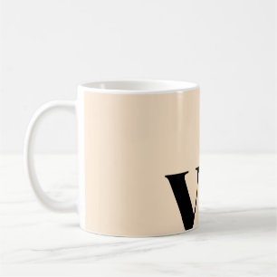 einfache minimale feste Farbe benutzerdefinierte P Kaffeetasse