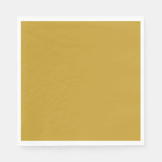 einfache minimale feste Farbe custom Senfgold Serviette