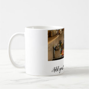 einfache minimale Foto-Collage Name Familie Mama Kaffeetasse