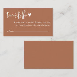 Einfache minimale geschlechtsneutrale Windel Begleitkarte