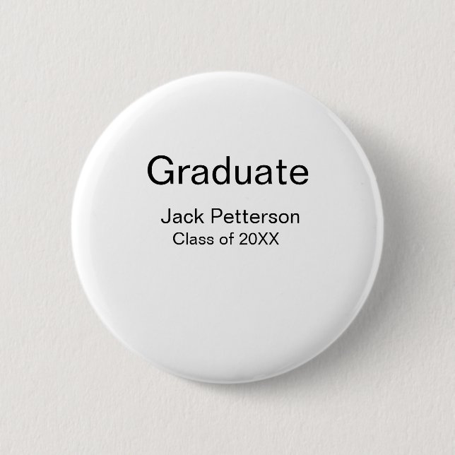 einfache minimale Graduierung fügen Namen moderne  Button (Vorderseite)