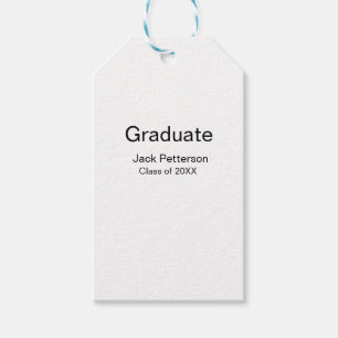 einfache minimale Graduierung fügen Namen moderne  Geschenkanhänger