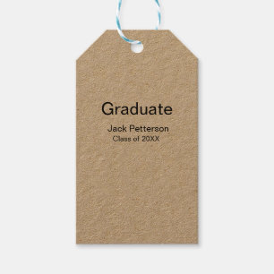 einfache minimale Graduierung fügen Namen moderne Geschenkanhänger