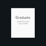 einfache minimale Graduierung fügen Namen moderne  Leinwanddruck<br><div class="desc">Vorlagendesign anpassen</div>